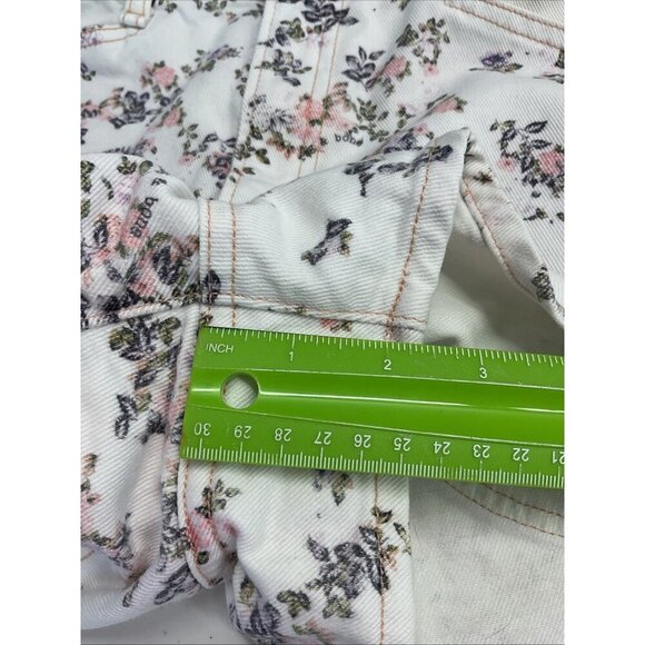 Rag & Bone HIGH RISE‎ Floral Jean Shorts Denim Size 28 x 2.5" Casual - Picture 8 of 9